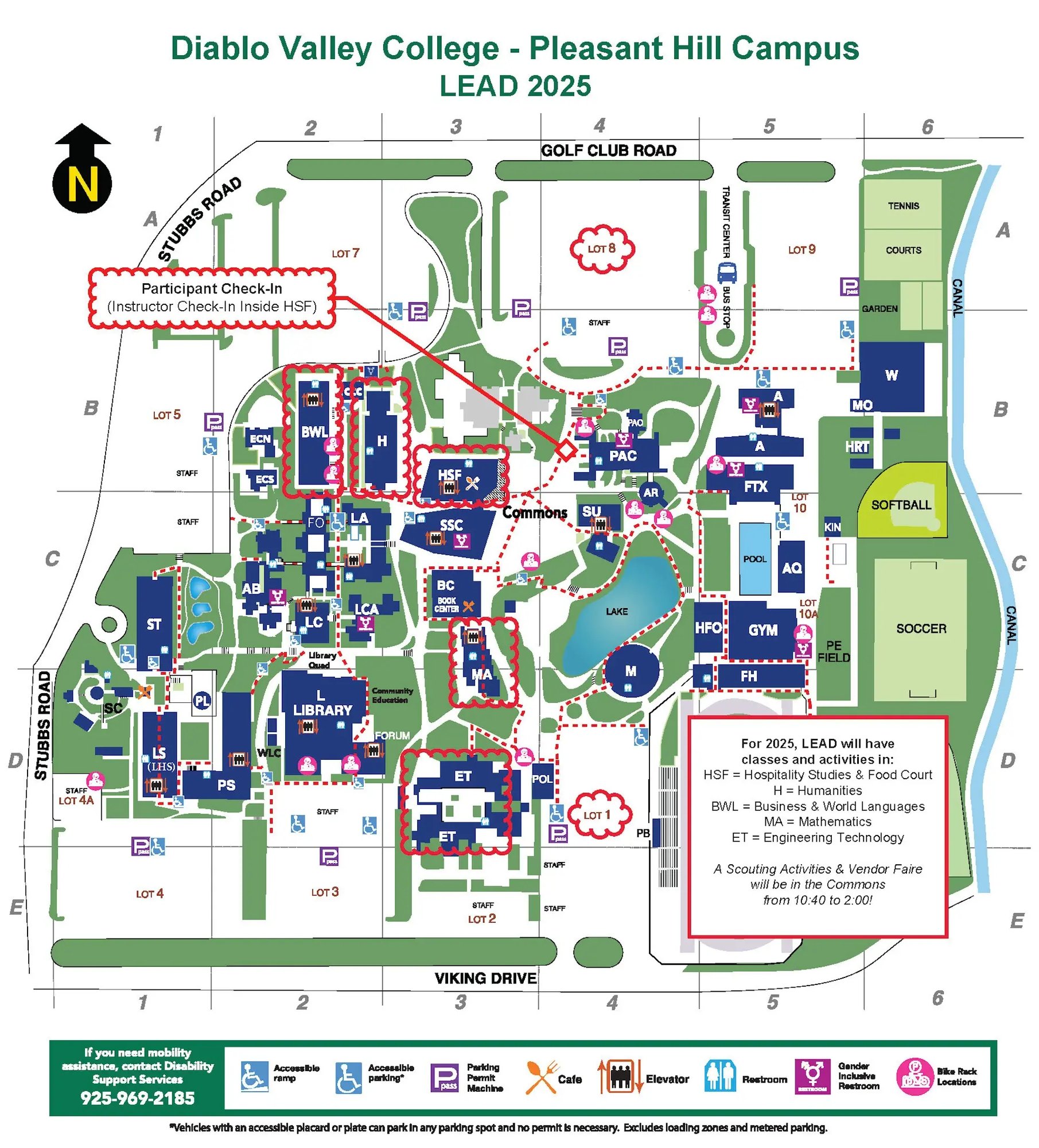 DVC Campus map for LEAD 2025